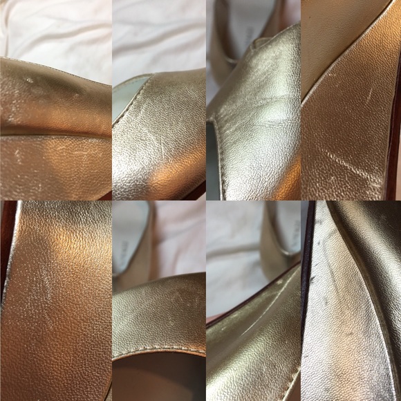 Brunomagli gold open toe heel. - Picture 8 of 8